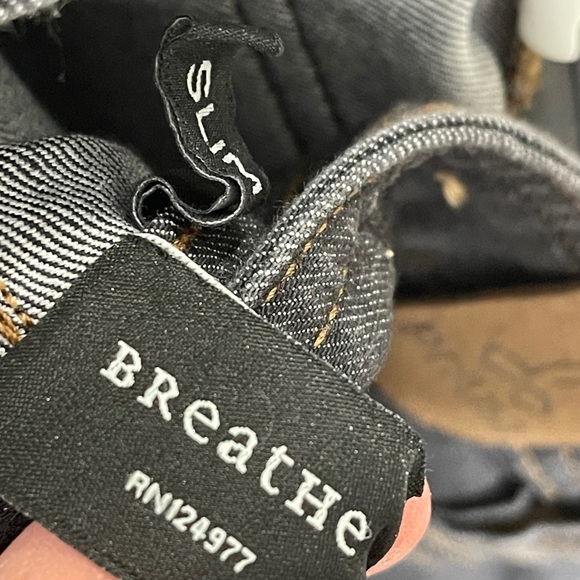 Prana Slim Fit Breathe Jeans Light Gray Organic Cotton Size 30X30 NWOT - Picture 4 of 9